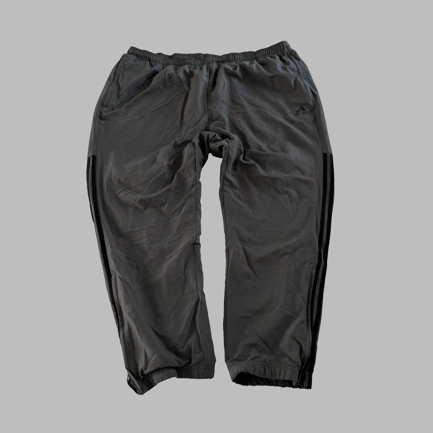 Y2K Adidas Three Stripe Baggy Track Pants - XXL
