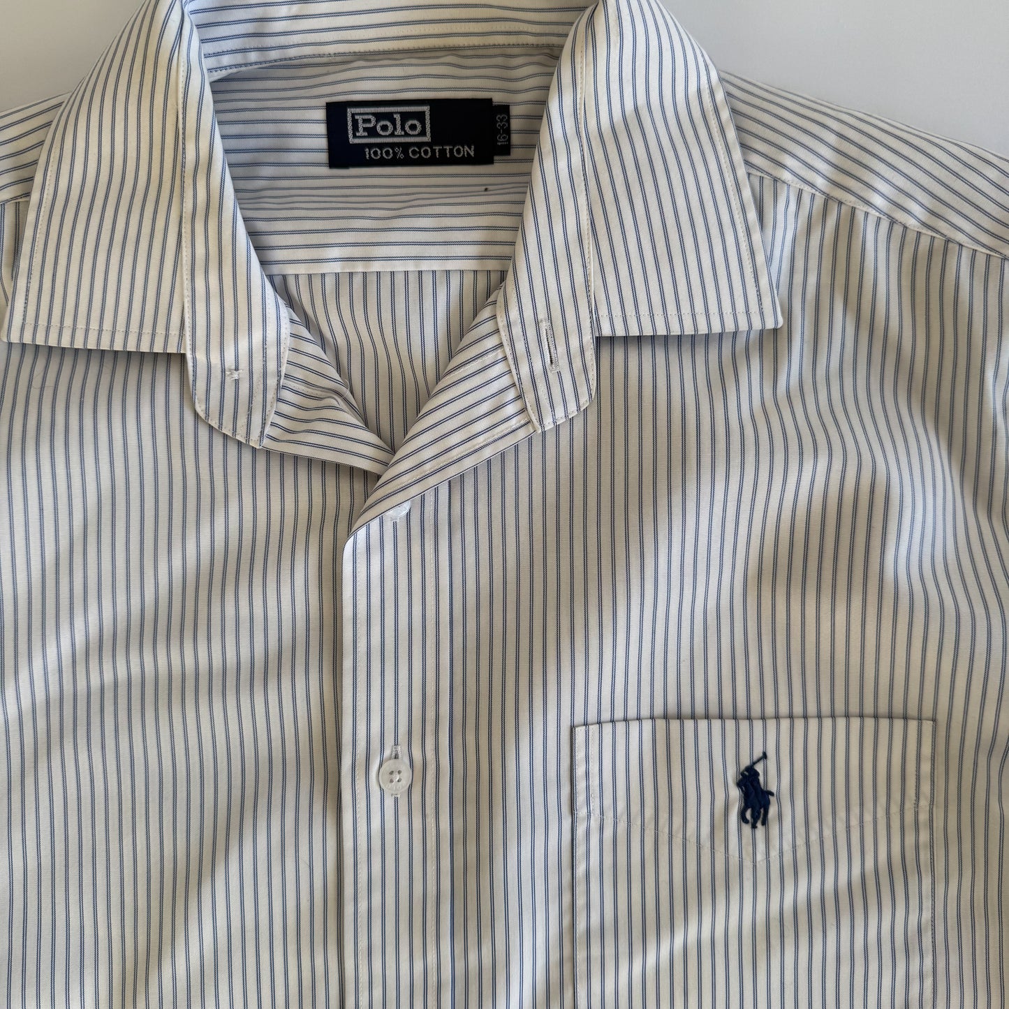 Ralph Lauren Striped Button Up Shirt - Large