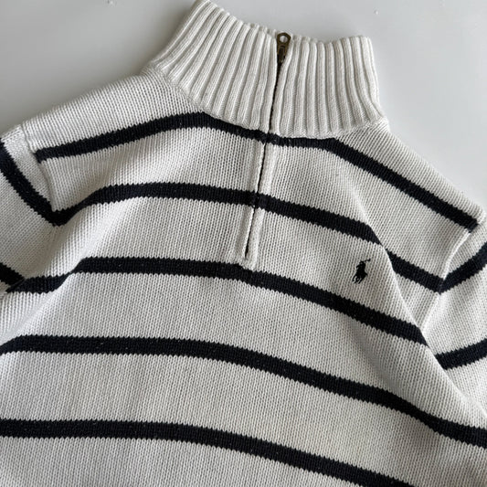 Ralph Lauren Striped Quarter Zip - Small
