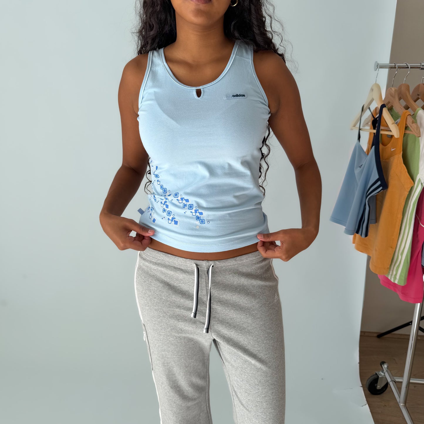Y2K Adidas Classic Activewear Tank - S