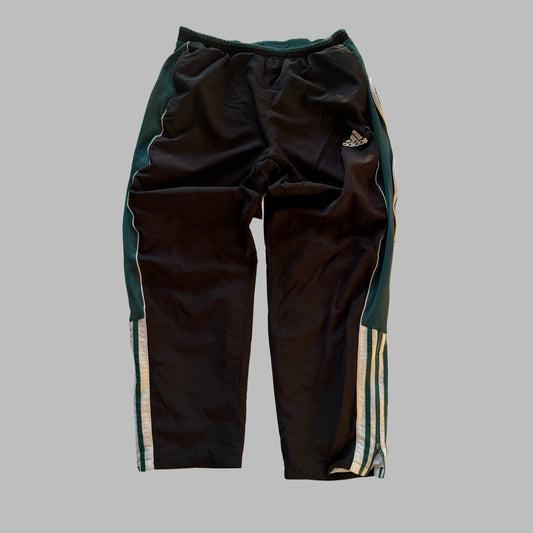 90s Adidas Striped Zip Leg Track Pants - M