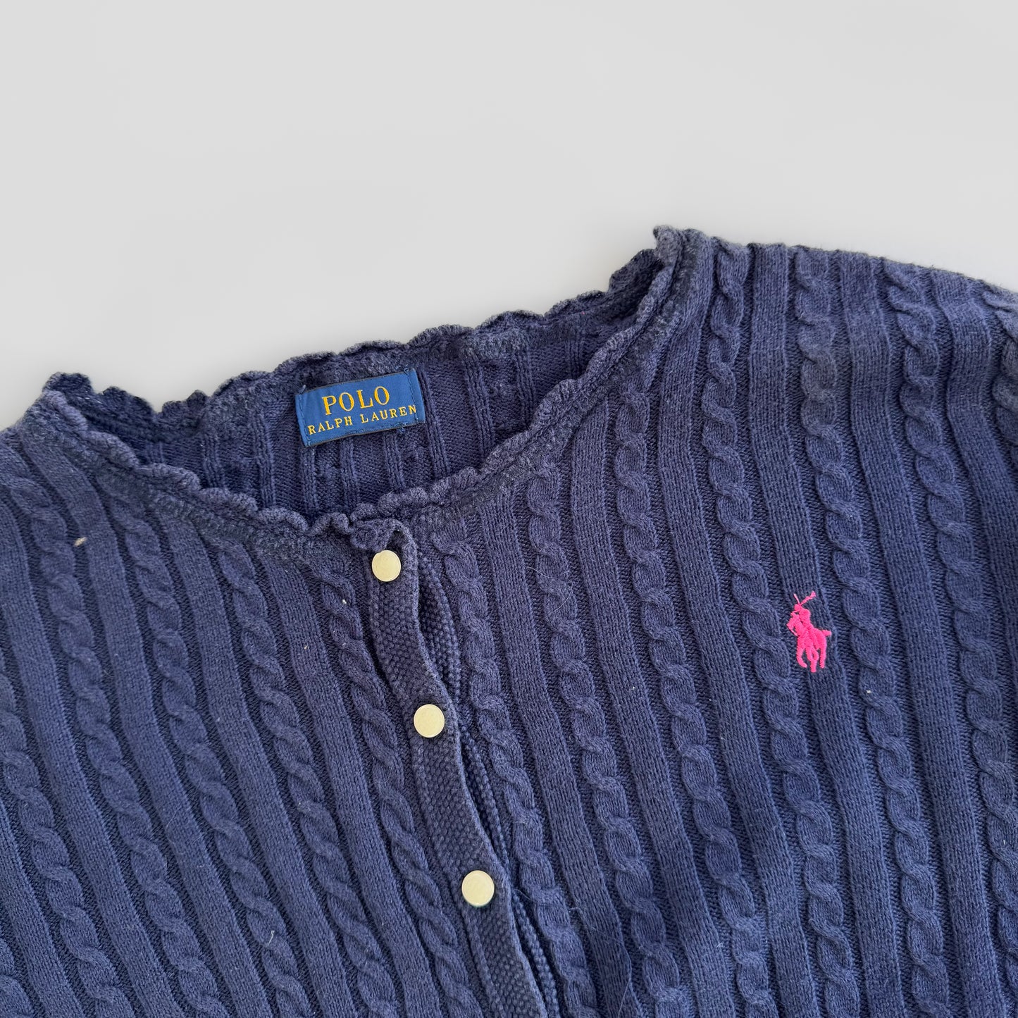 Ralph Lauren Cable Knit Cardigan - Large