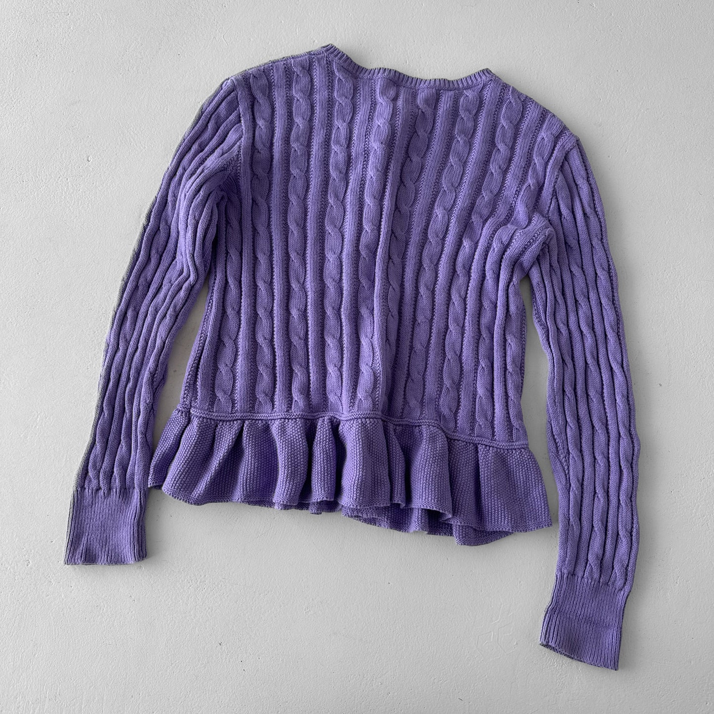 Polo Cableknit Cardigan - Small
