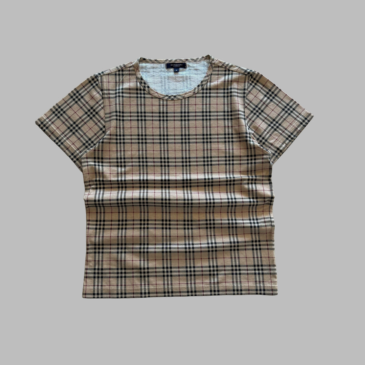 Y2K Burberry Nova Check T-shirt - L