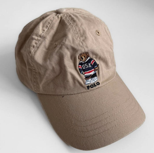 Polo Hockey Bear Cap