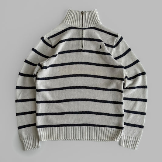 Ralph Lauren Striped Quarter Zip - Small