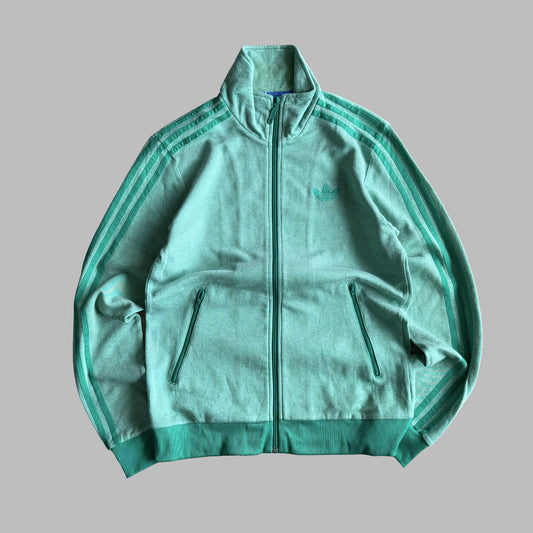 Y2K Adidas Three Stripe Track Jacket - L
