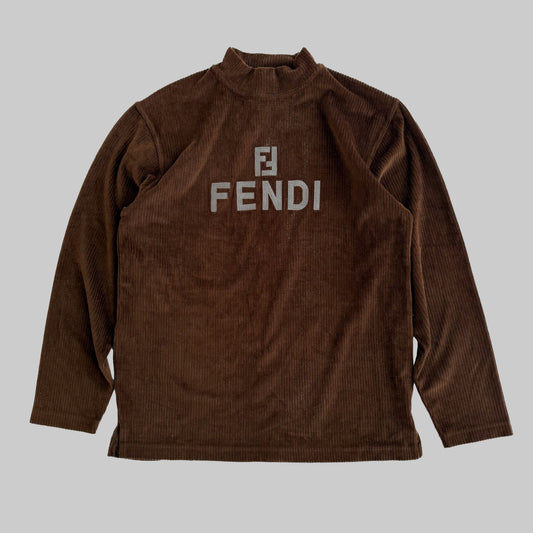 90s Fendi Velvet Sweatshirt - Medium