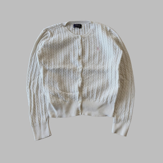 Ralph Lauren Cable Knit Cardigan - Small