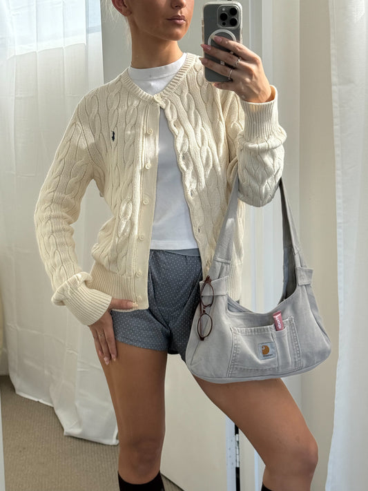 Ralph Lauren Cable Knit Cardigan - Large