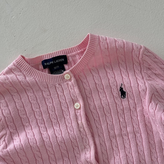 Polo Cableknit Cardigan - XXS