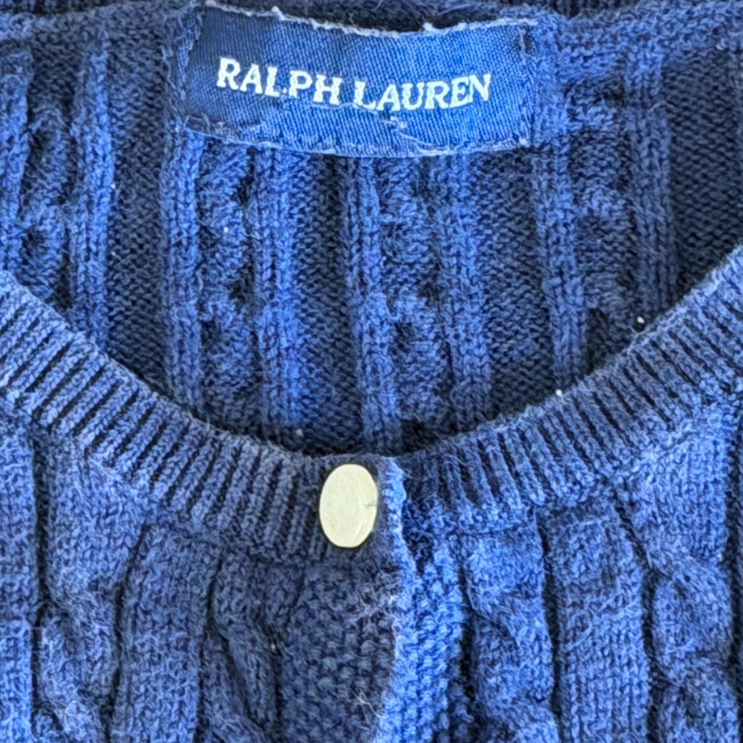 Ralph Lauren Cable Knit Cardigan - Medium