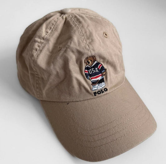 Polo Hockey Bear Cap