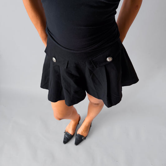 Y2K Burberry Pleated Mini Skirt - 26"