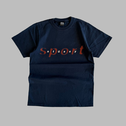 Y2K Stussy Sport Graphic T-Shirt - S