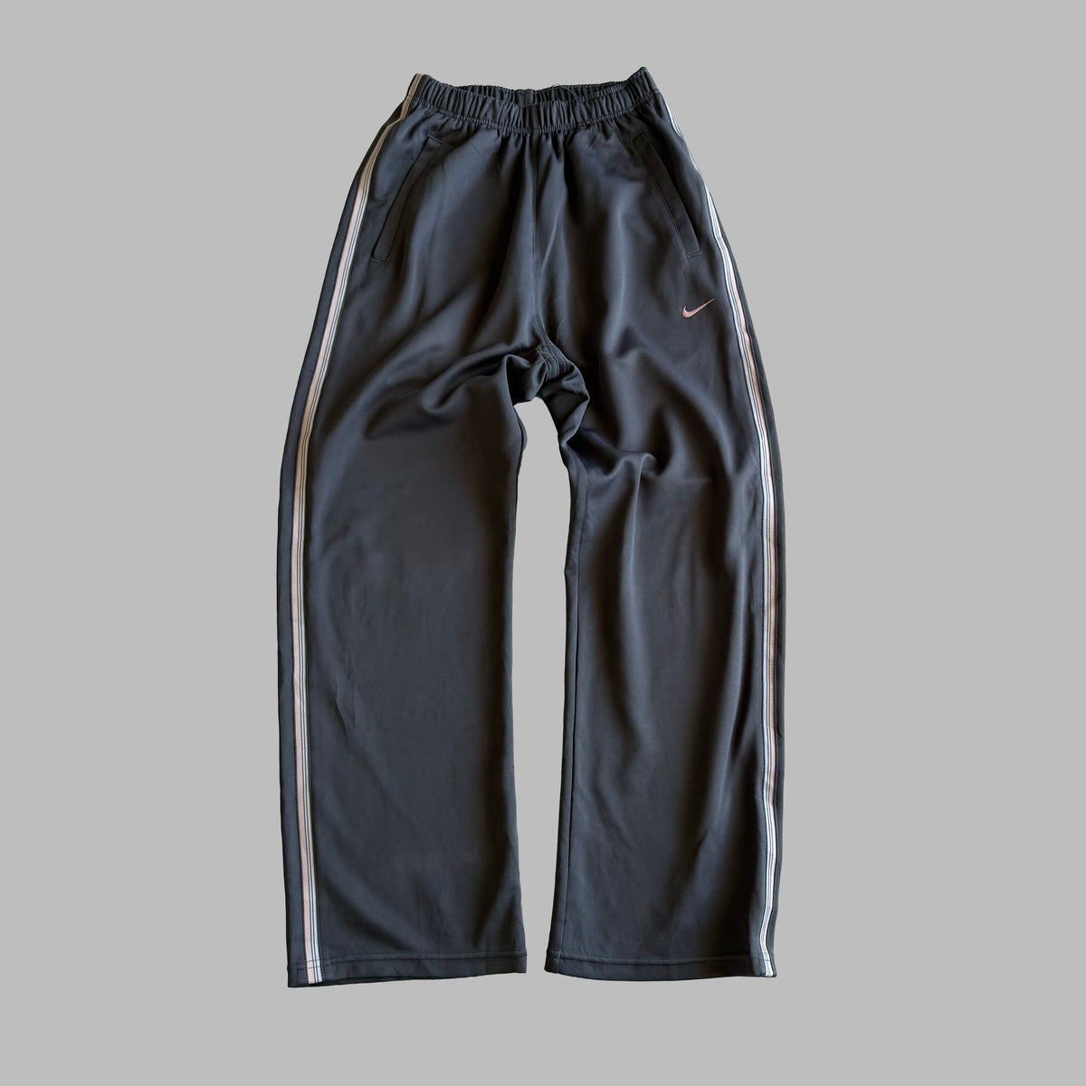 Y2K Nike Striped Wide Leg Active Track Pants - XS
