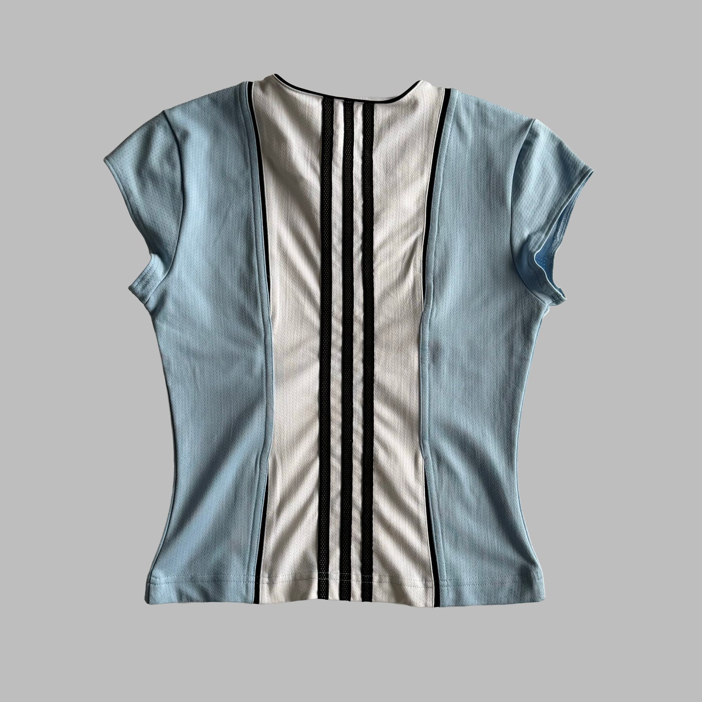 Y2K Adidas Panelled Activewear Top - S