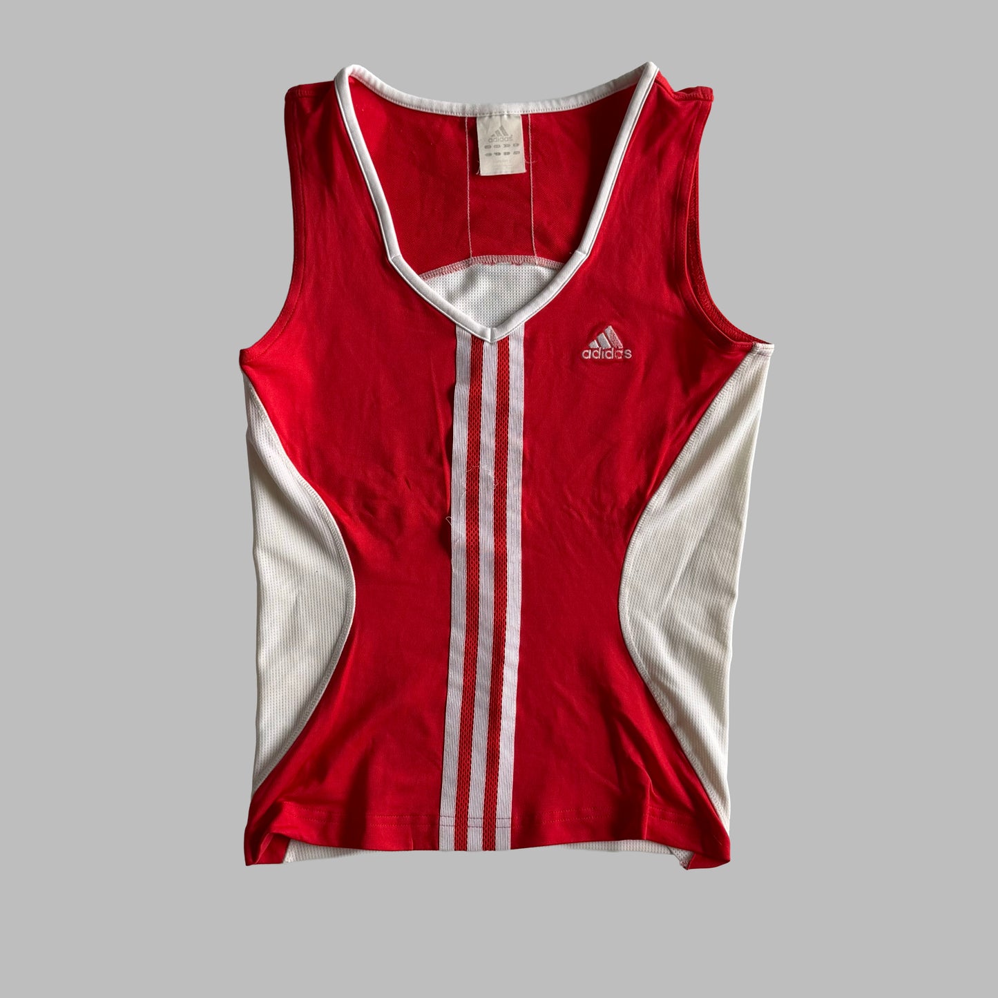 Y2K Adidas Panelled Activewear Tank - S/M