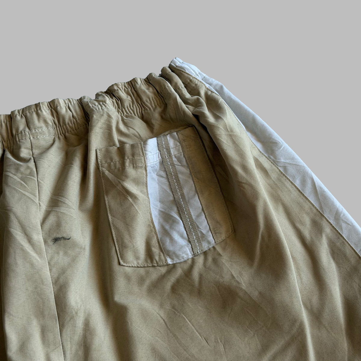 Y2K Nike Panelled Baggy 3/4 Track Pants - S
