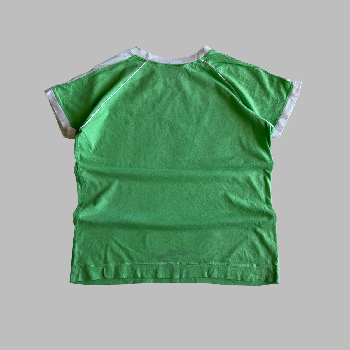 Y2K Nike Centre Swoosh Raglan T-Shirt - M
