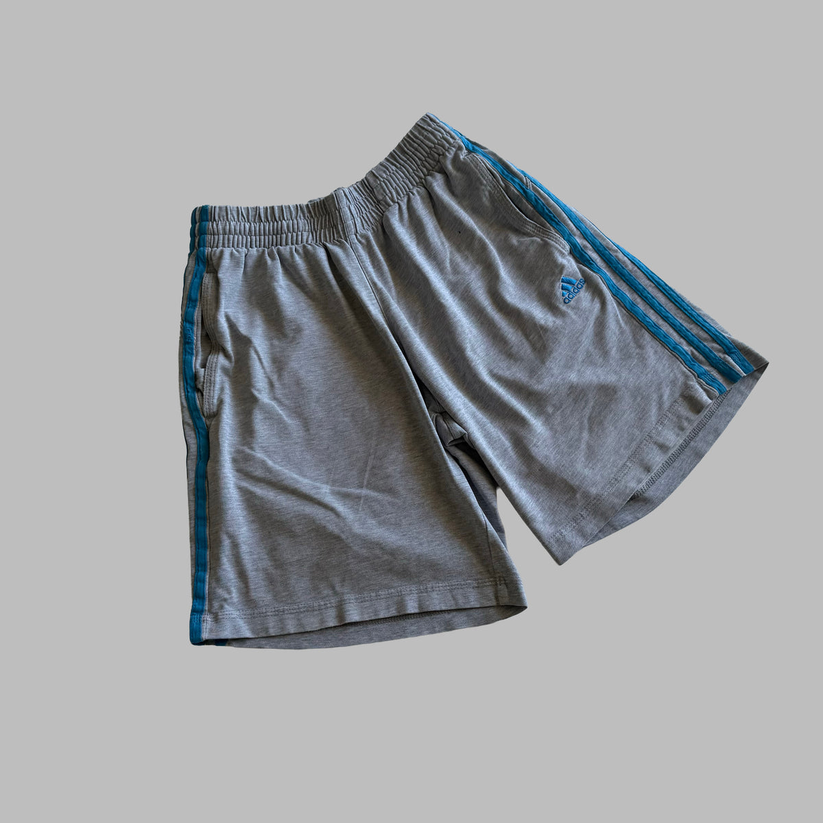 Y2K Adidas Three Stripe Cotton Shorts - XS