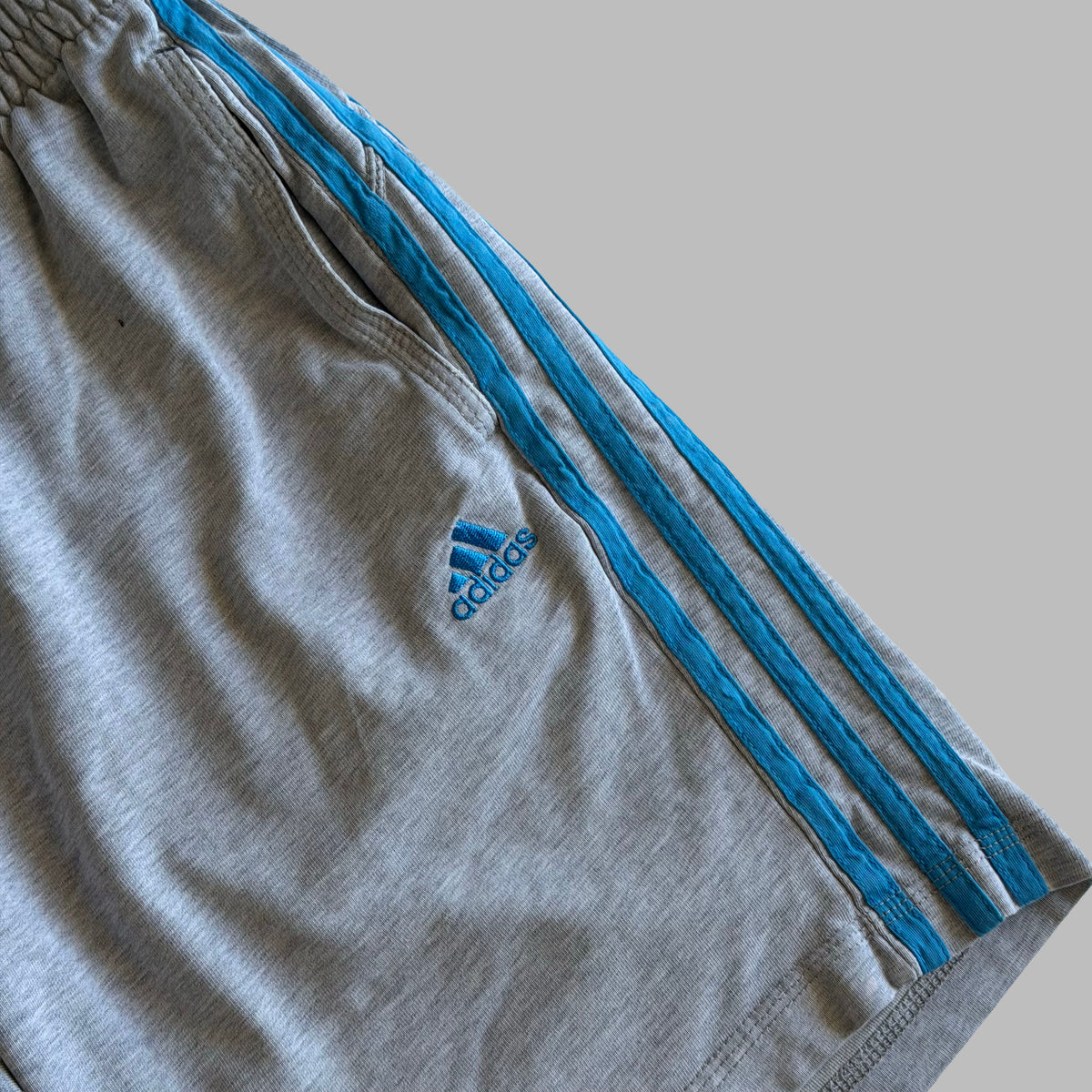 Y2K Adidas Three Stripe Cotton Shorts - XS