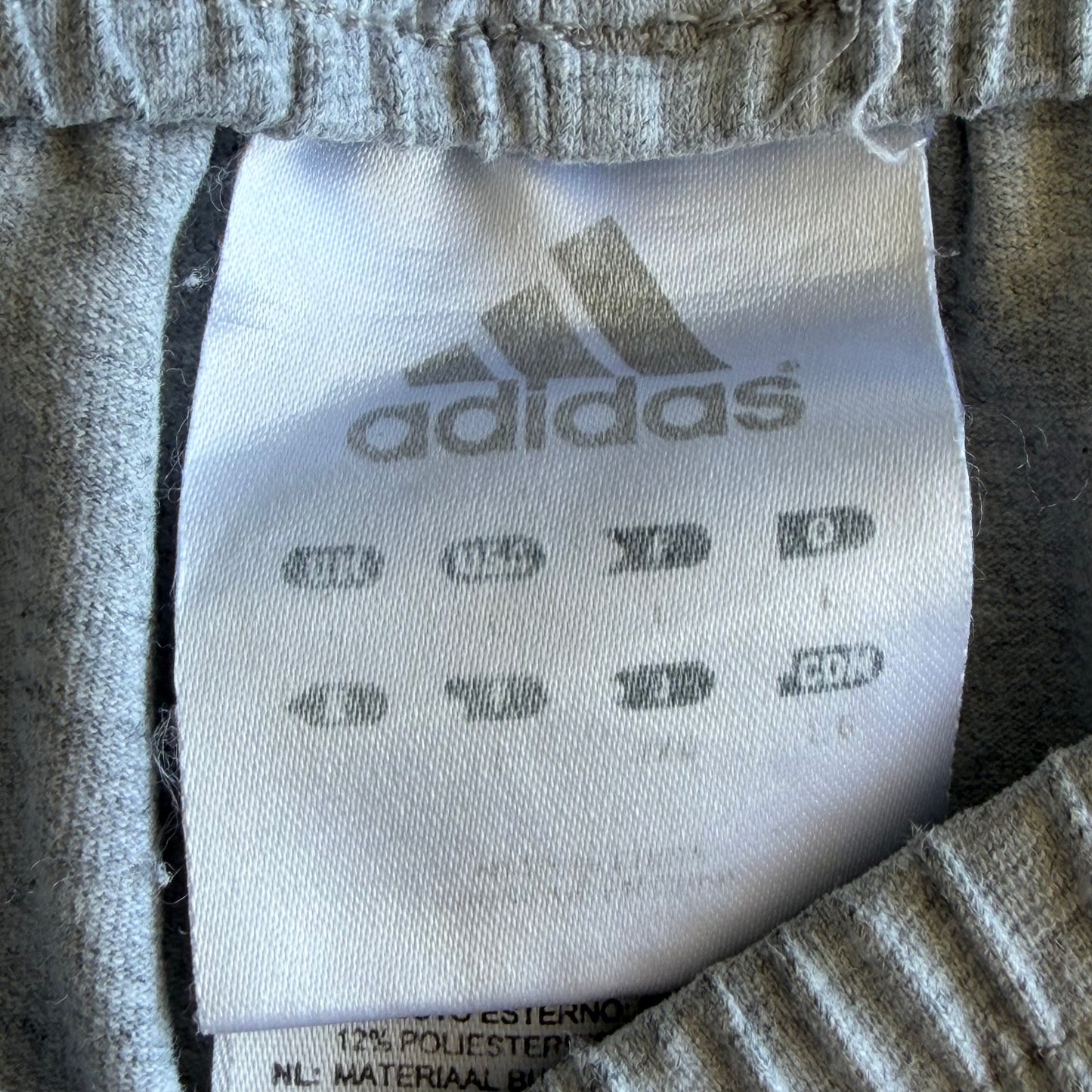 Y2K Adidas Three Stripe Cotton Shorts - M