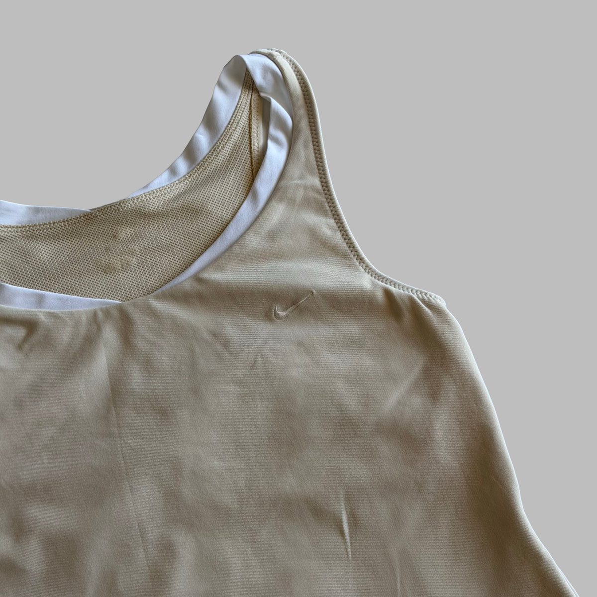 Y2K Nike Two Tone Synched Tank - M