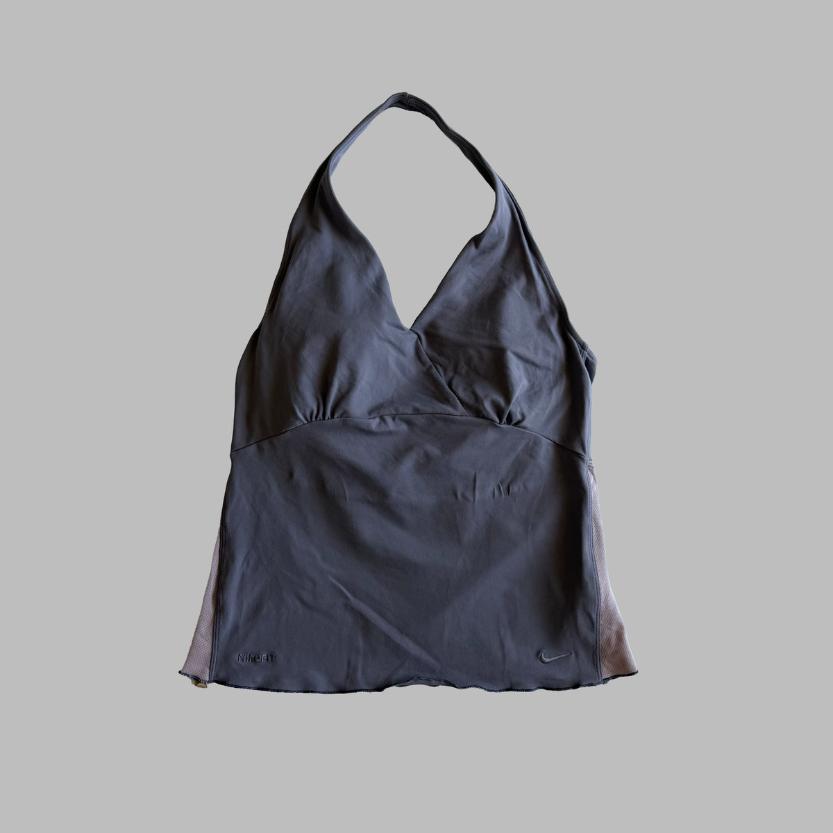 Y2K Nike Halter Neck Activewear Tank - M/L