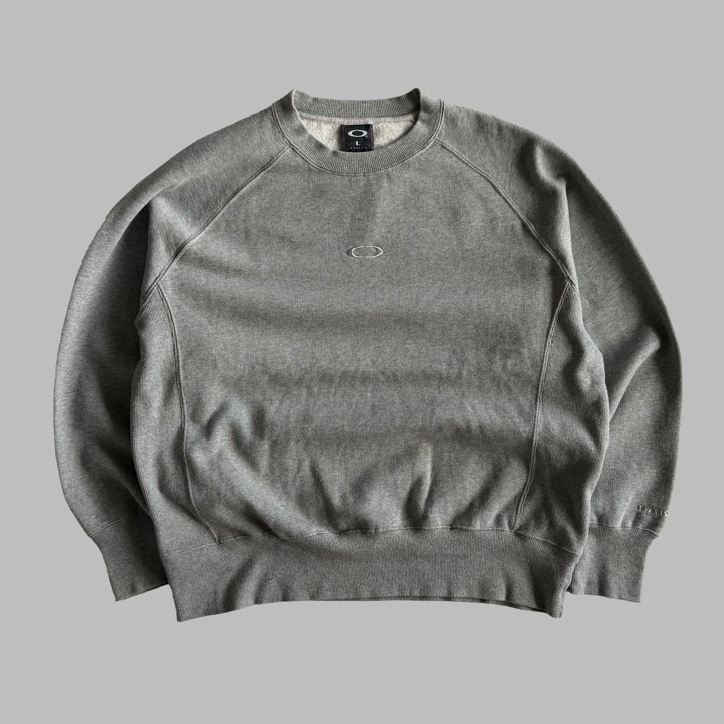 Y2K Oakley Ellipse Panelled Sweatshirt - L