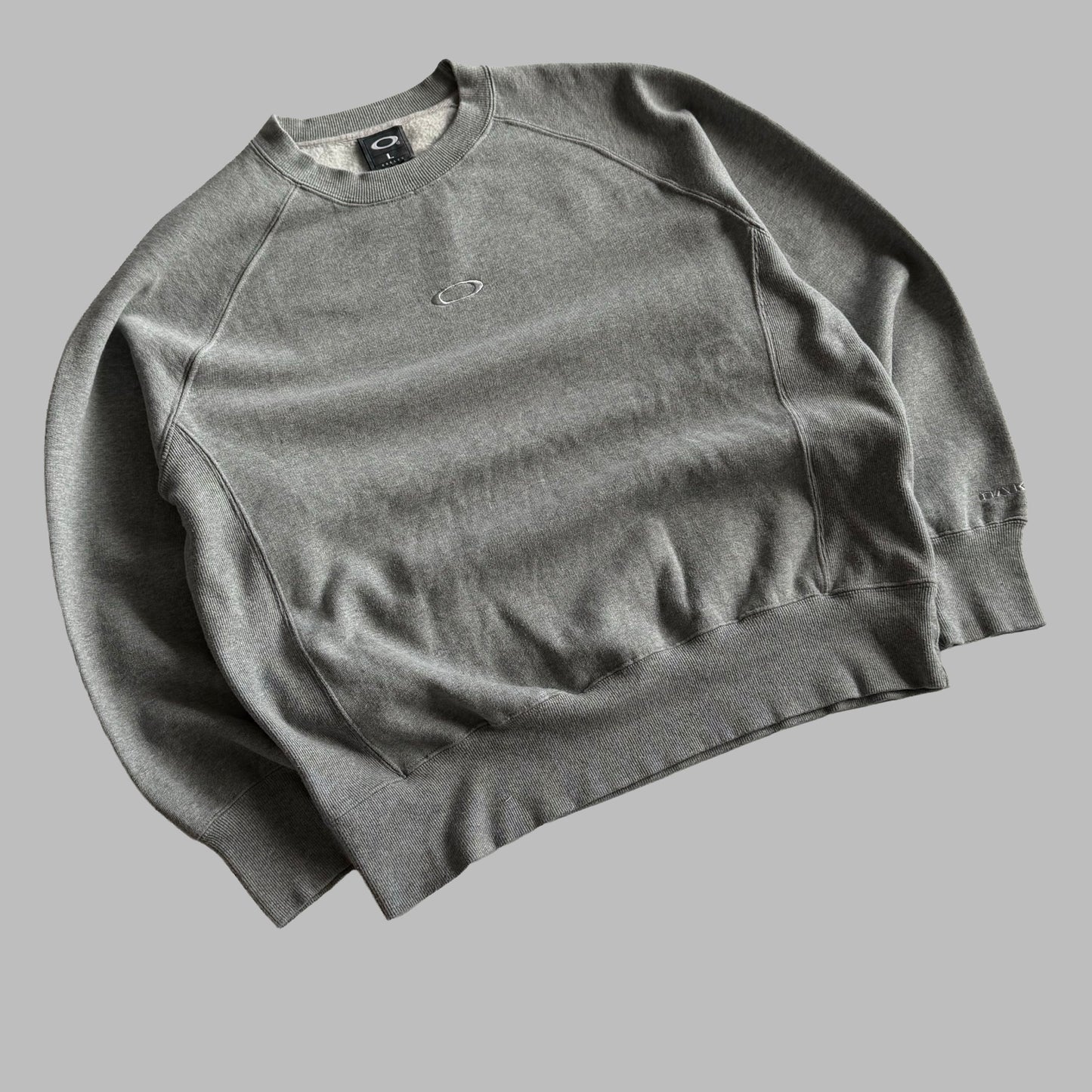 Y2K Oakley Ellipse Panelled Sweatshirt - L