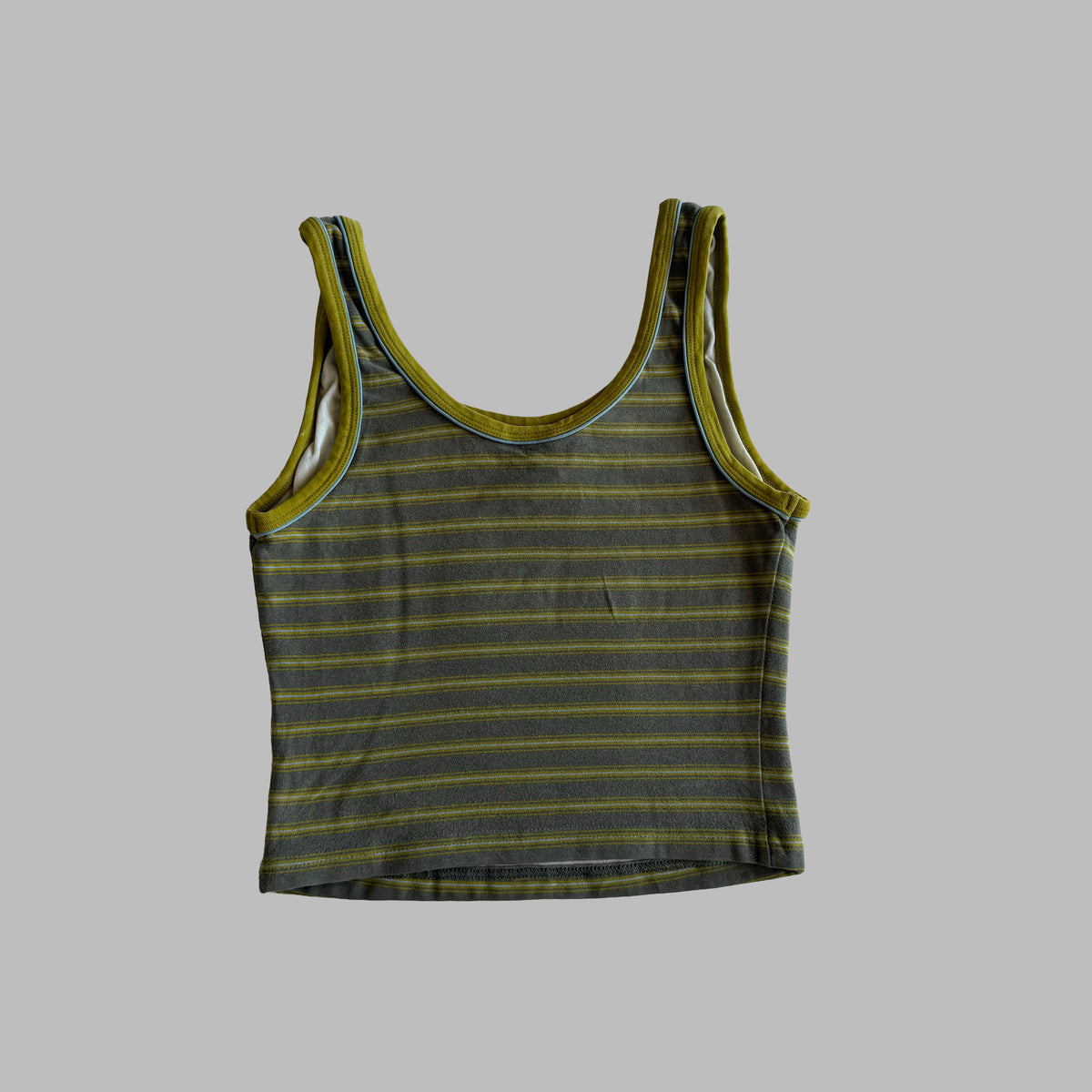 Y2K Nike Striped Scoop Neck Tank - S