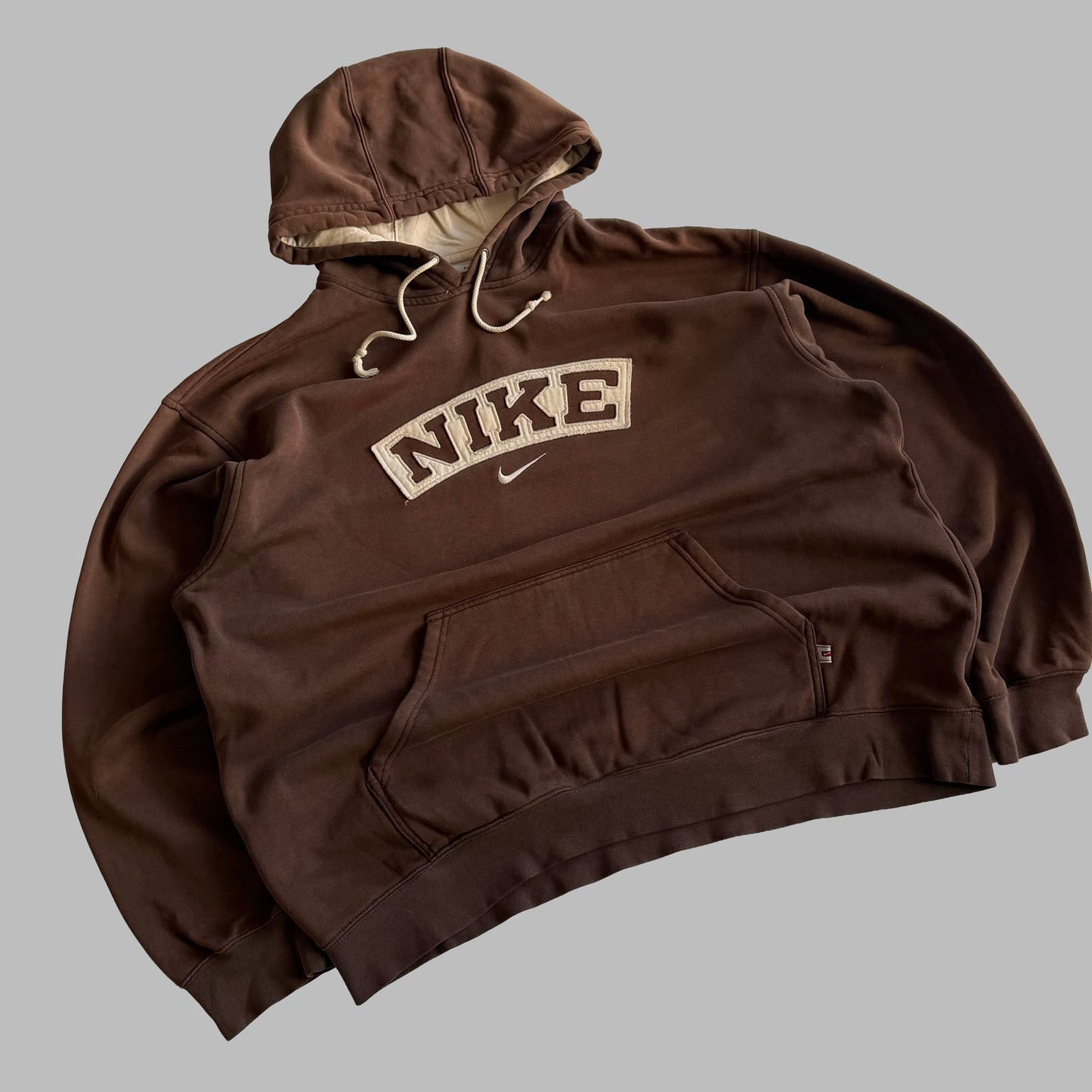 Y2K Nike Spell Out Hoodie - L