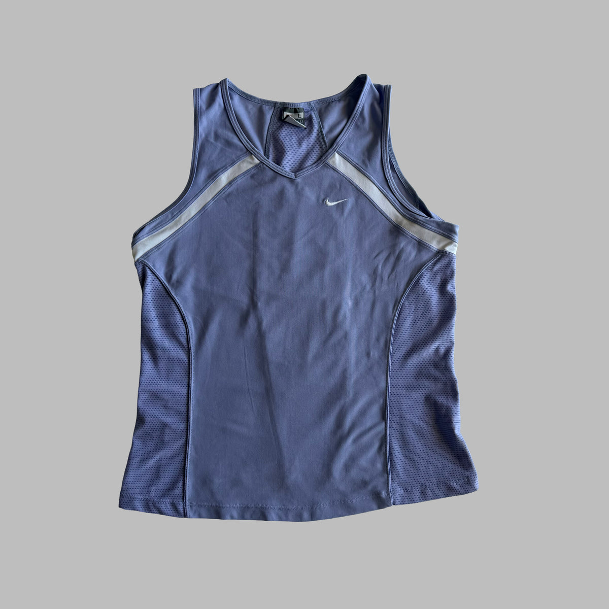 Y2K Nike Panelled Activewear Tank - L