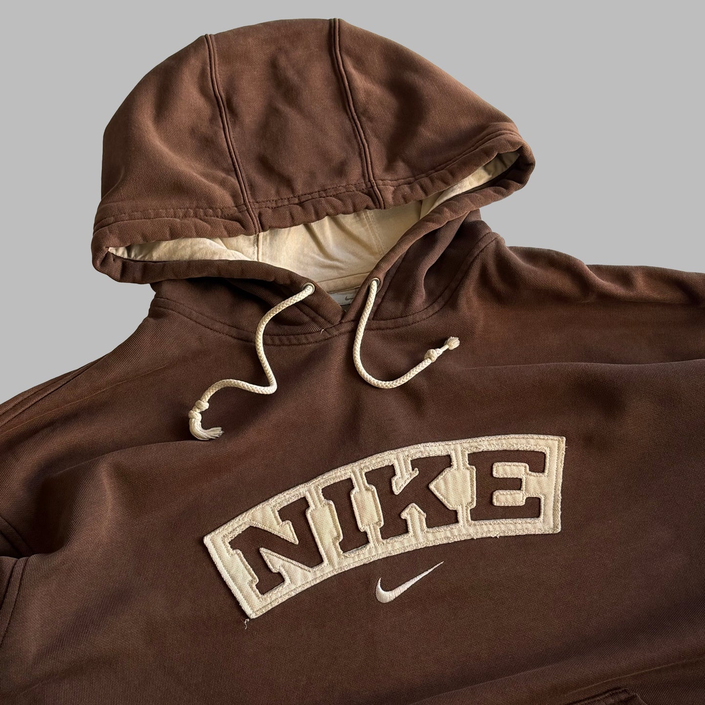 Y2K Nike Spell Out Hoodie - L