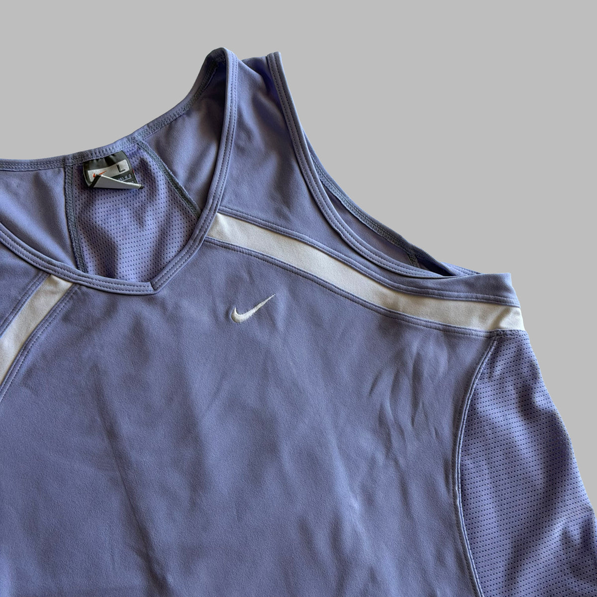 Y2K Nike Panelled Activewear Tank - L