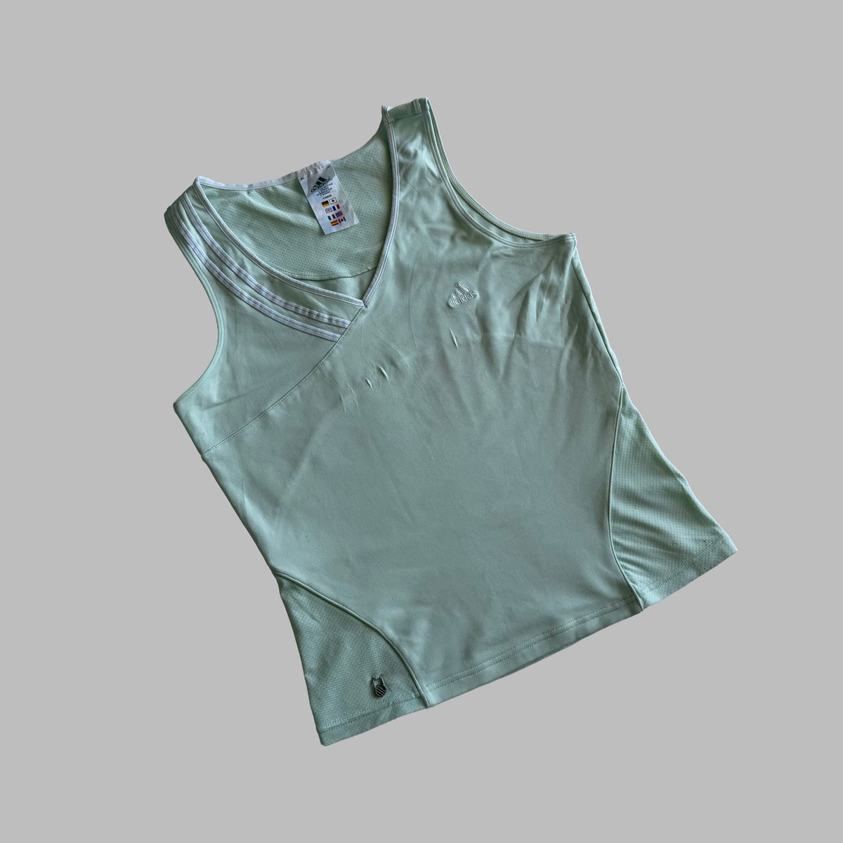 Y2K Adidas Low Cut Activewear Tank - M