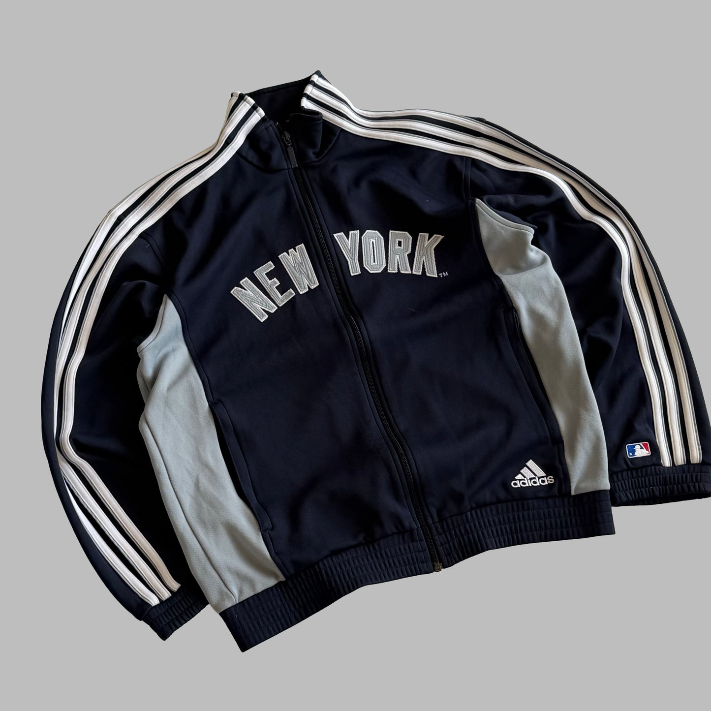 Y2K Adidas New York Yankees Track Jacket - S