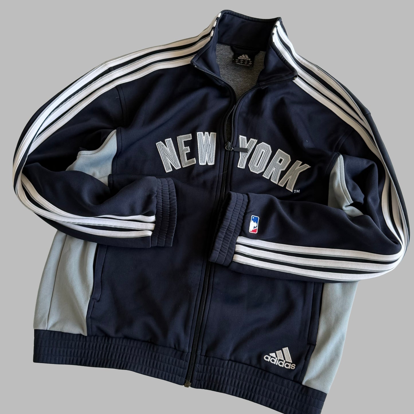 Y2K Adidas New York Yankees Track Jacket - S