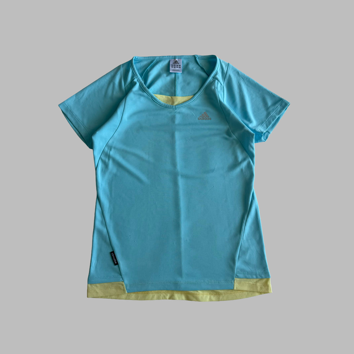Y2K Adidas Layered Lightweight Activewear Top - L