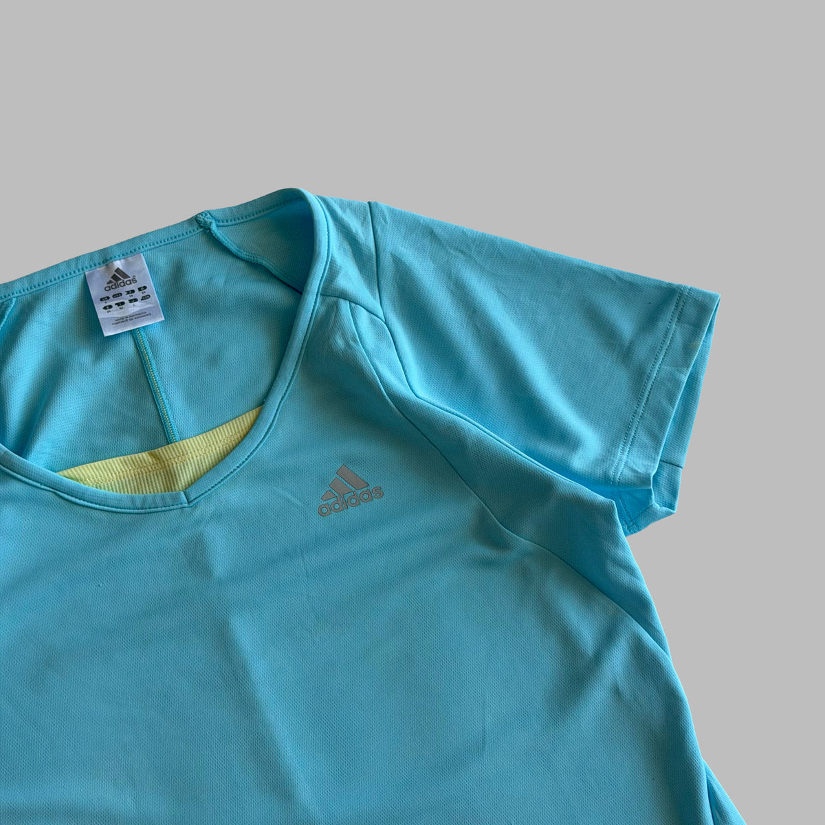Y2K Adidas Layered Lightweight Activewear Top - L