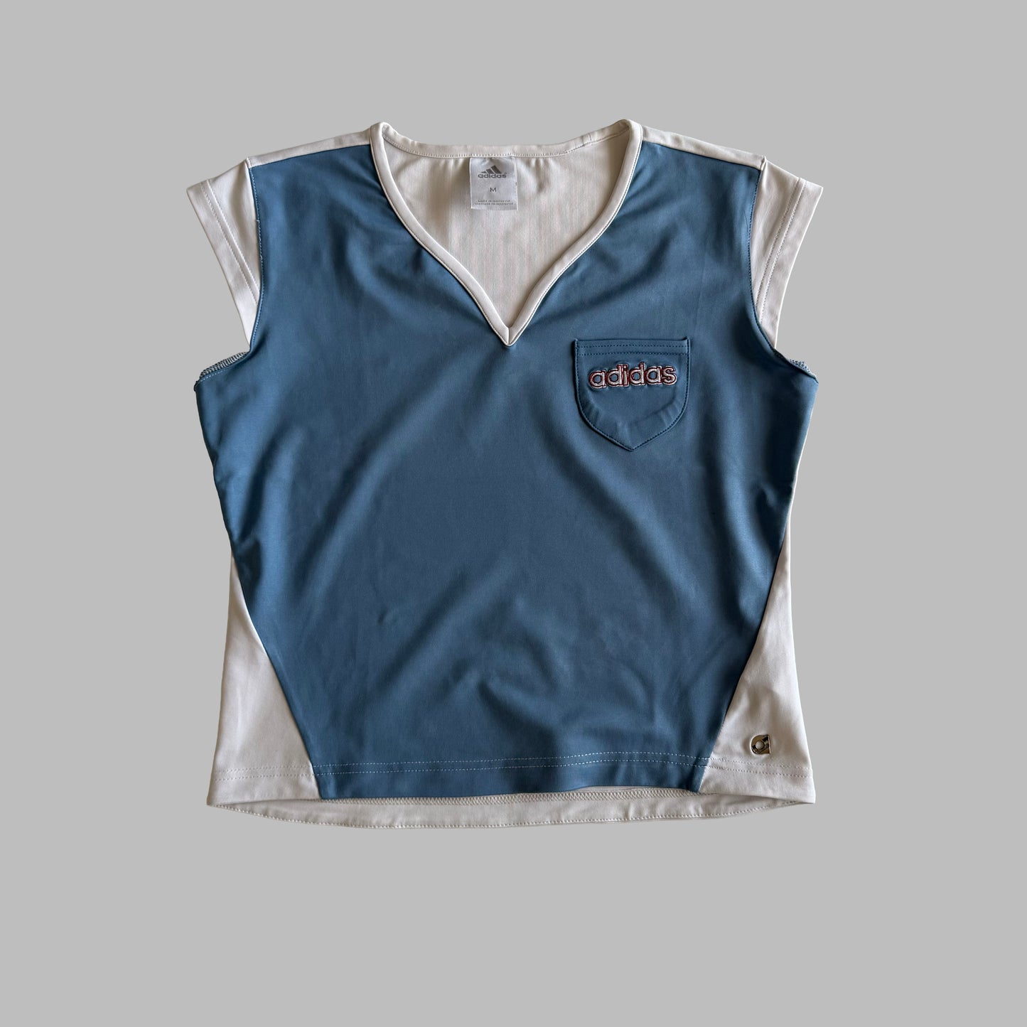 Y2K Adidas Spellout Activewear Top - M