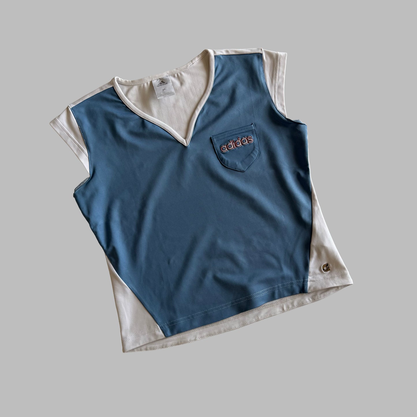 Y2K Adidas Spellout Activewear Top - M
