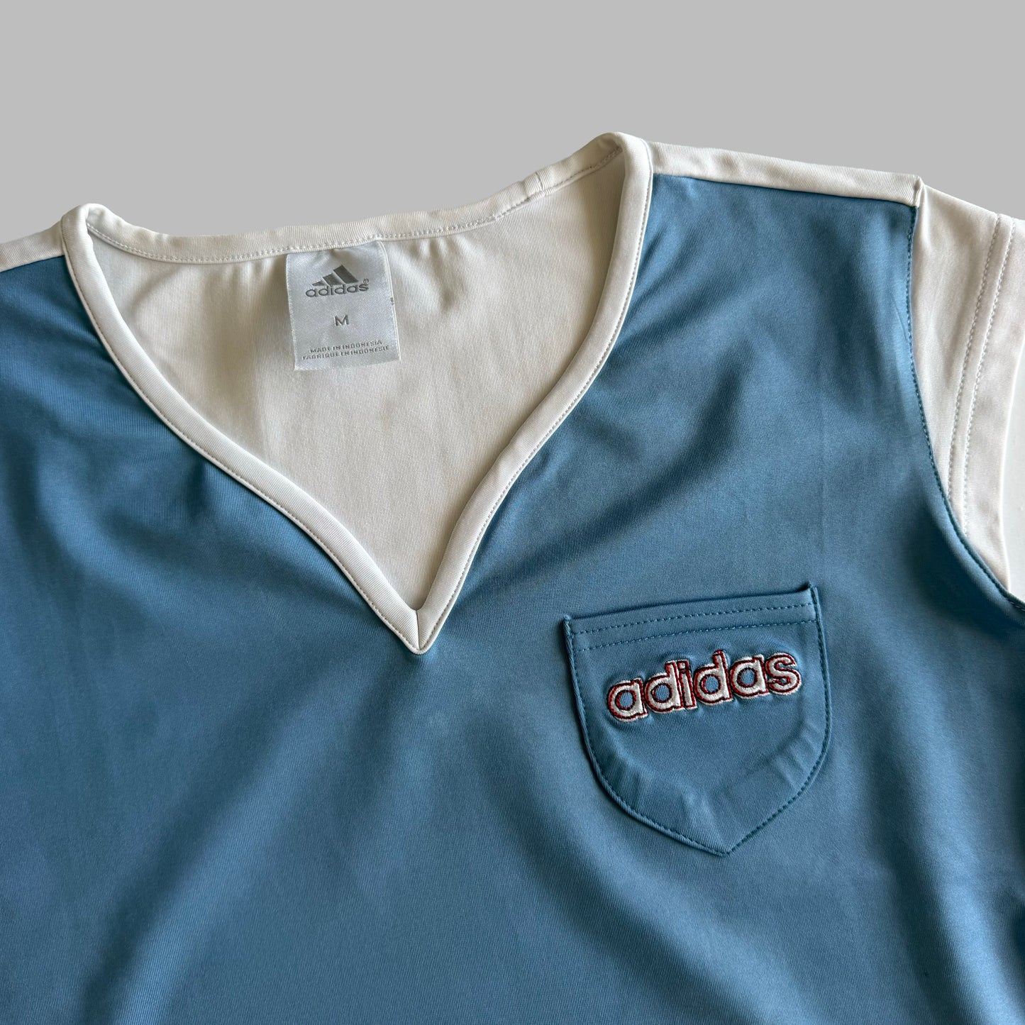 Y2K Adidas Spellout Activewear Top - M