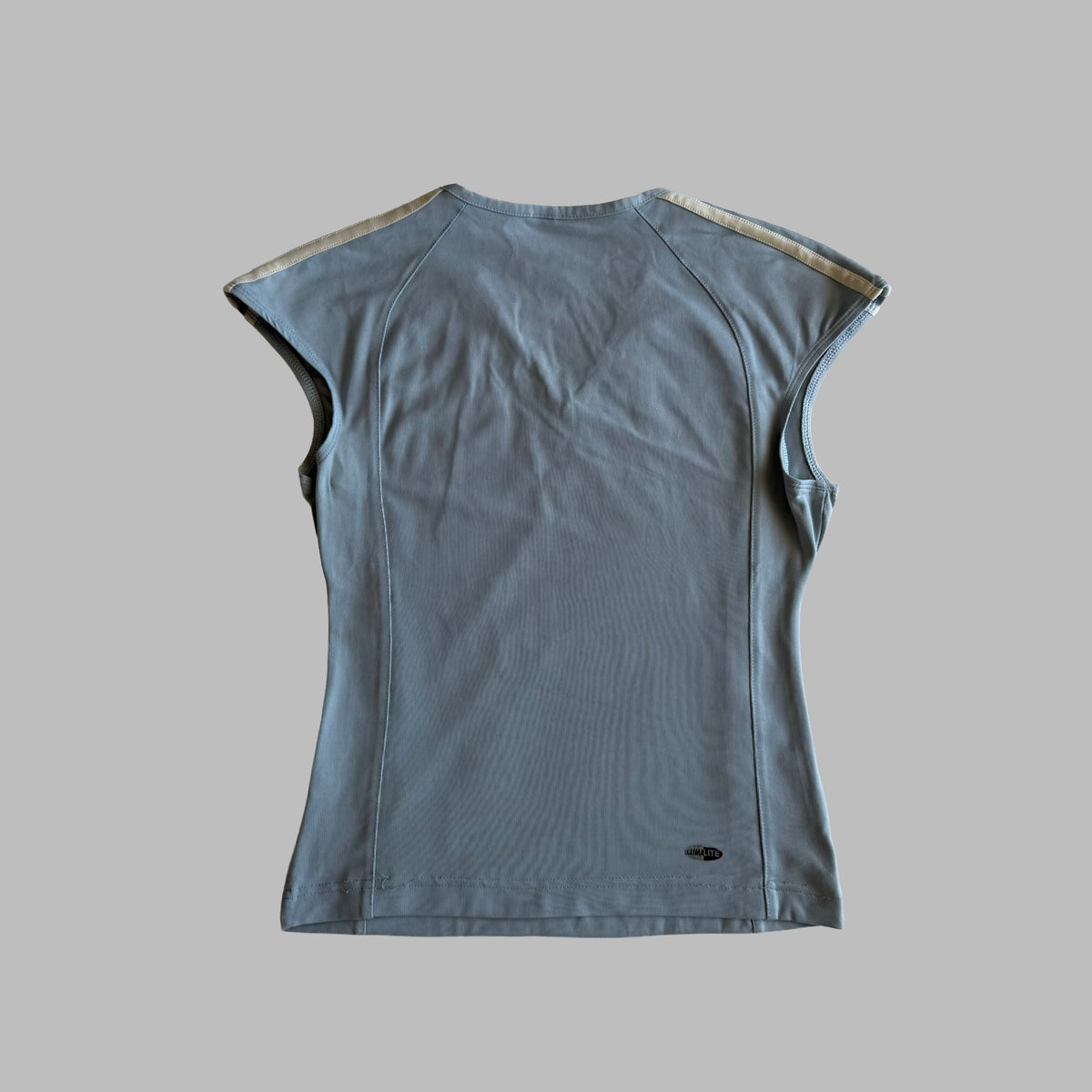 Y2K Adidas Three Stripe Synched Activewear Top - S