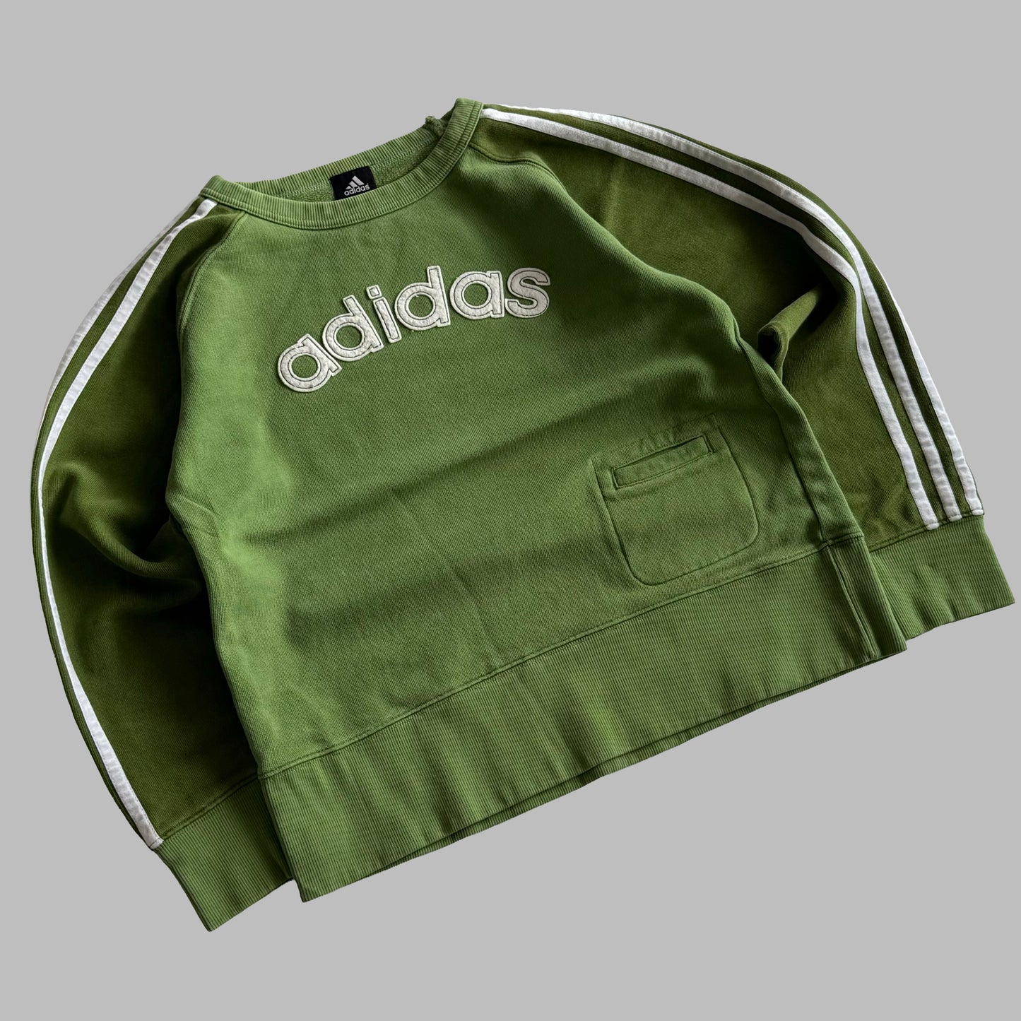 Y2K Adidas Spell Out Sweatshirt - XS/S