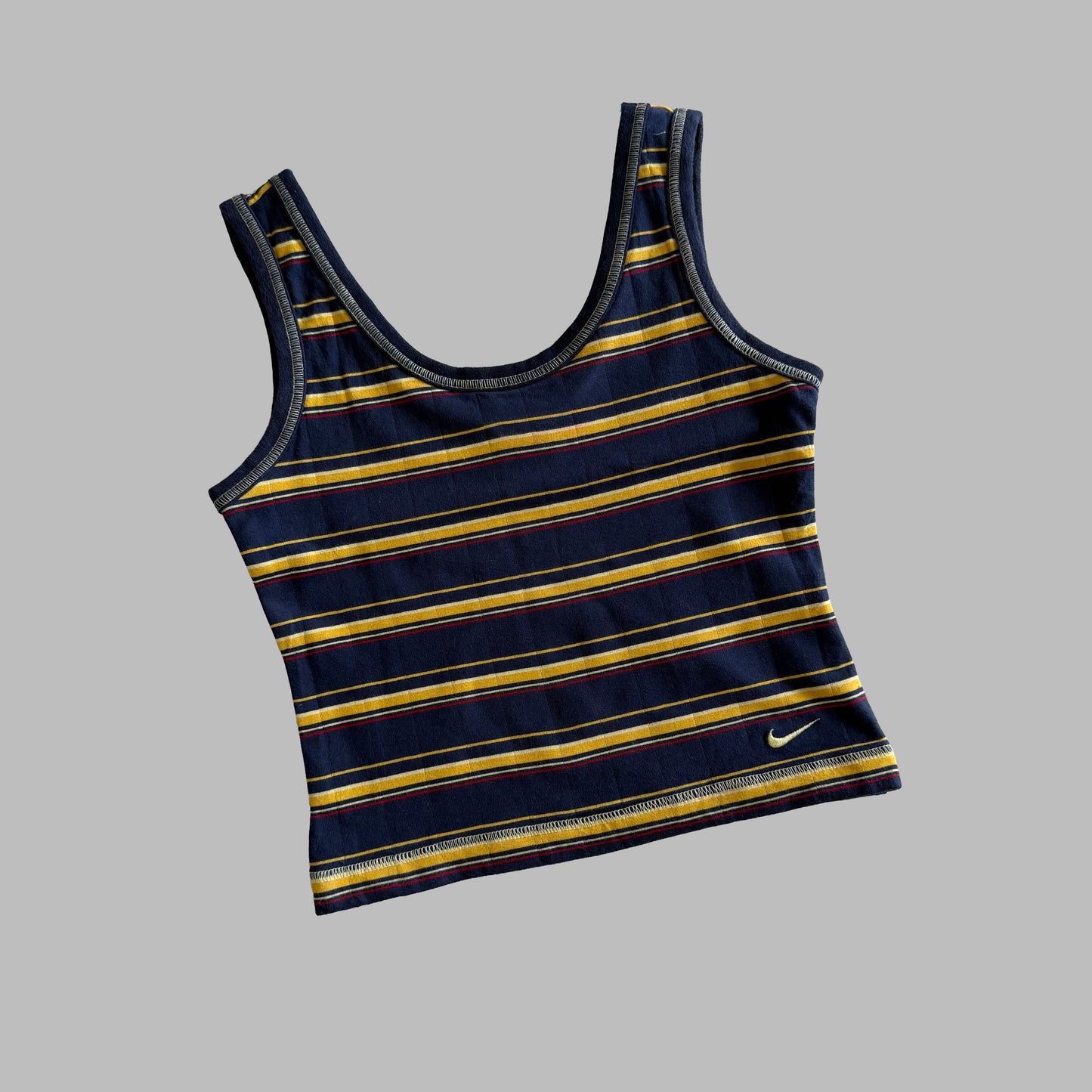 Y2K Nike Striped Activewear Tank - S