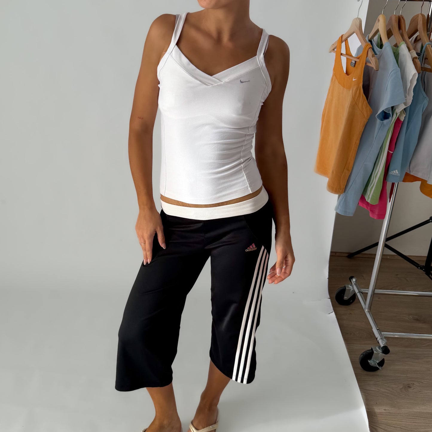 Y2K Nike V-Neck Activewear Tank - S/M