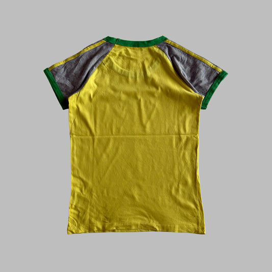 Y2K Adidas Ringer Baby Tee - L