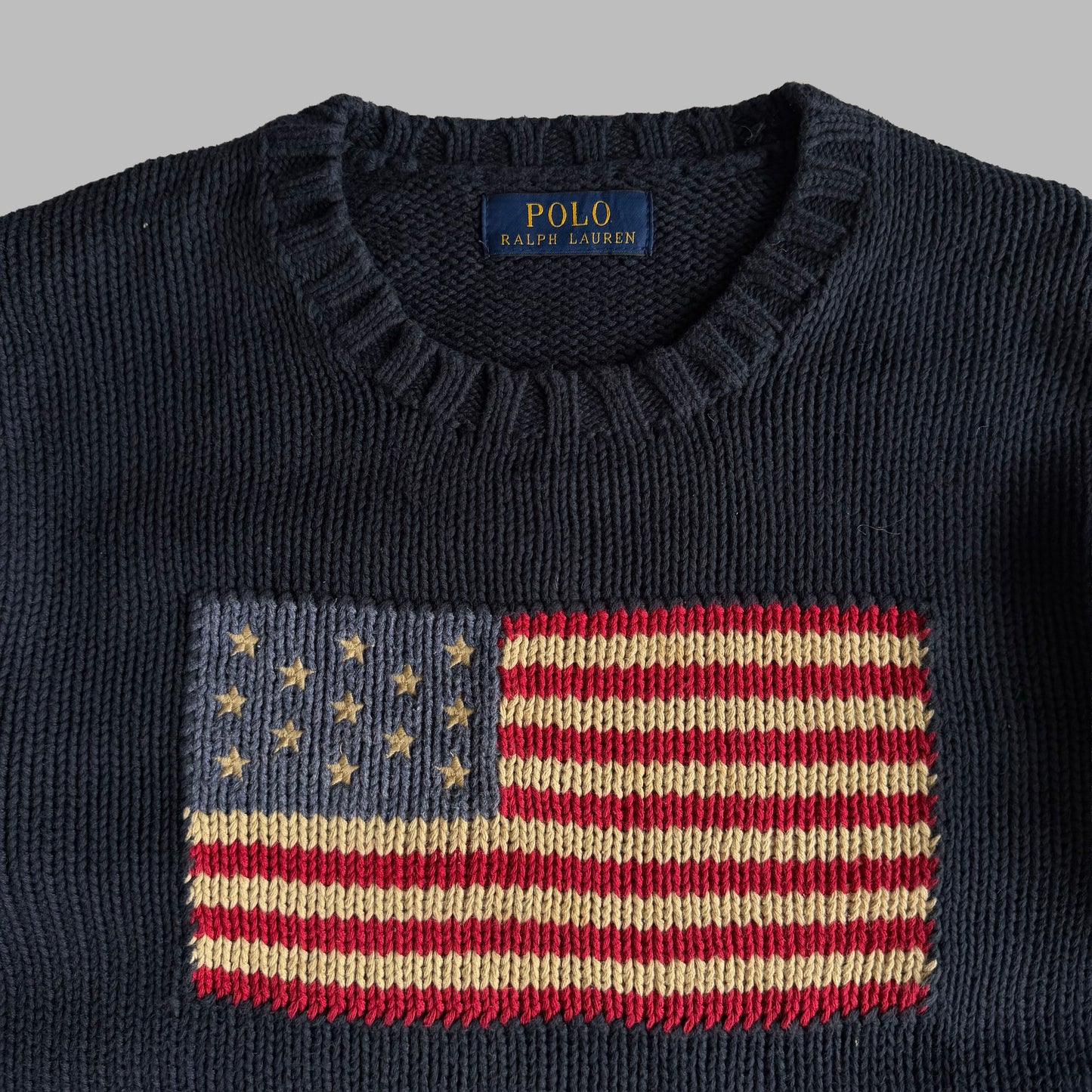 Ralph Lauren Flag Heavy Knit - Small
